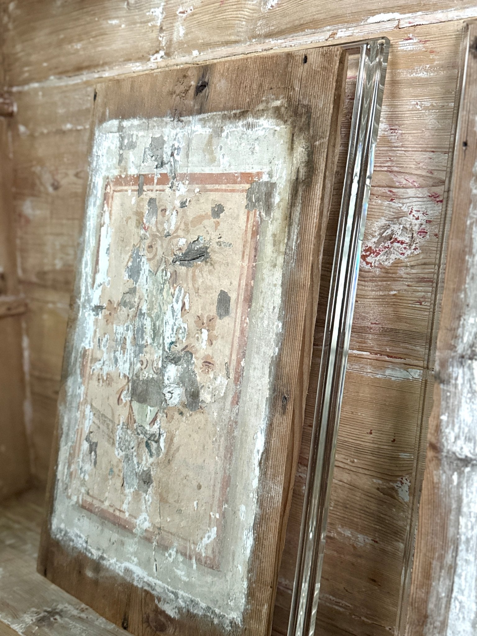 15th C. Venetian Ceiling Panel on Acrylic