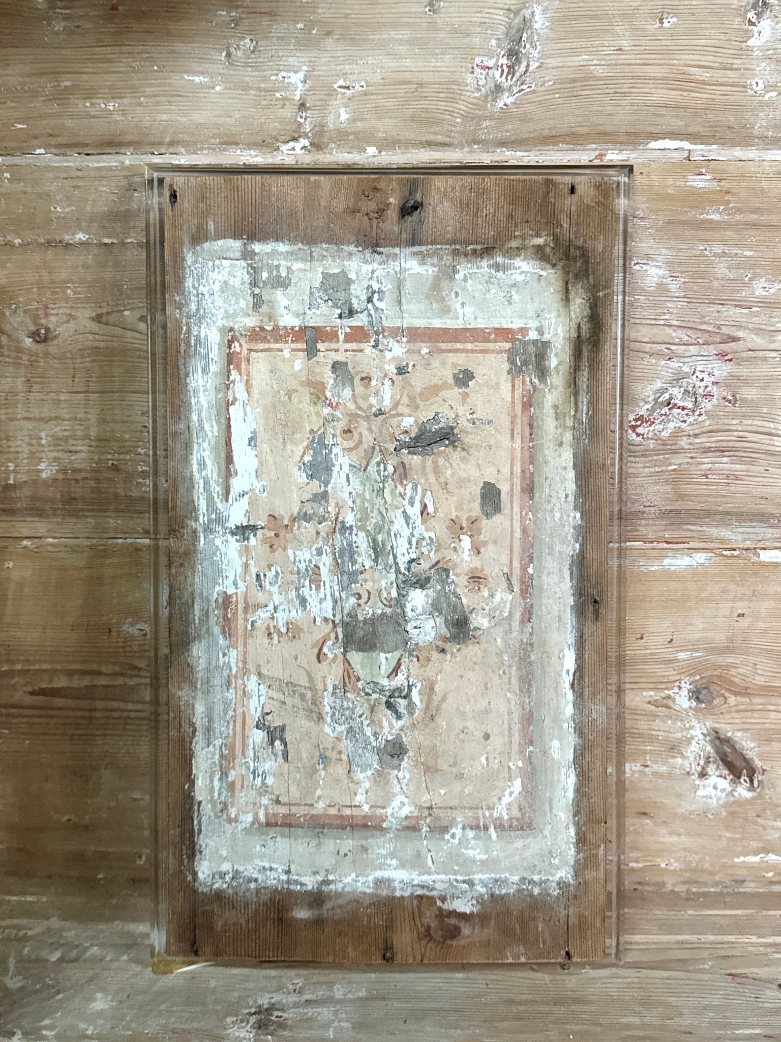 15th C. Venetian Ceiling Panel on Acrylic