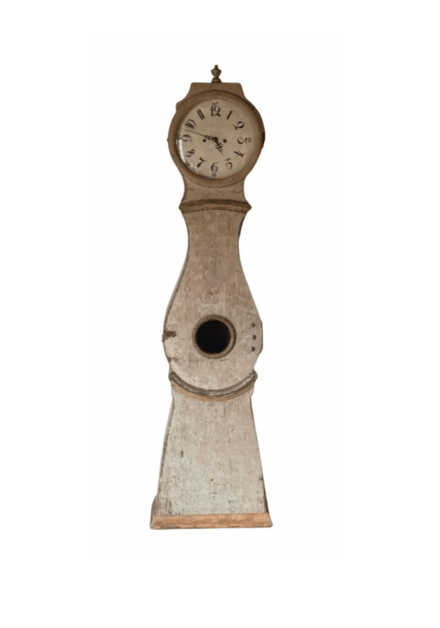 1800-1810 Swedish Clock, from Upsala, Original Finish