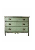 1880s  Swedish Baroque Commode in Verdant Green