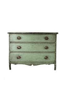 1880s  Swedish Baroque Commode in Verdant Green