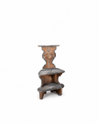 18th c Folk Art Swedish Hinged Hall Chairs