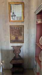 18th C. French Framed Mirror With Carved Details