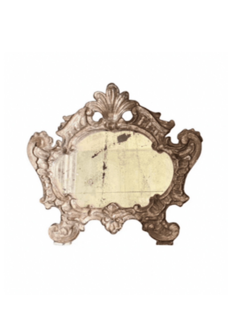 Beautiful 18th C Silver Gilt Italian Mercury Mirror