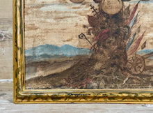 18th C Pair of Hand-Painted Family Tree with Heraldic Crests