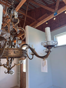 1930 French Crystal and Gilt Chandelier