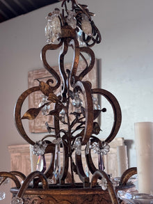 1930 French Crystal and Gilt Chandelier