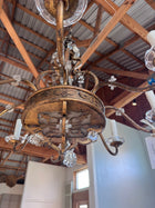 1930 French Crystal and Gilt Chandelier