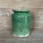19th C Glazed Green Vase from St.-Jean-De-Fos