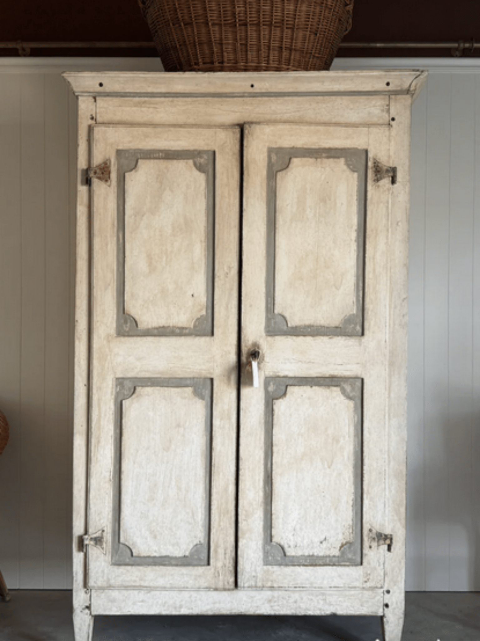 19th C. Italian Painted Armoire