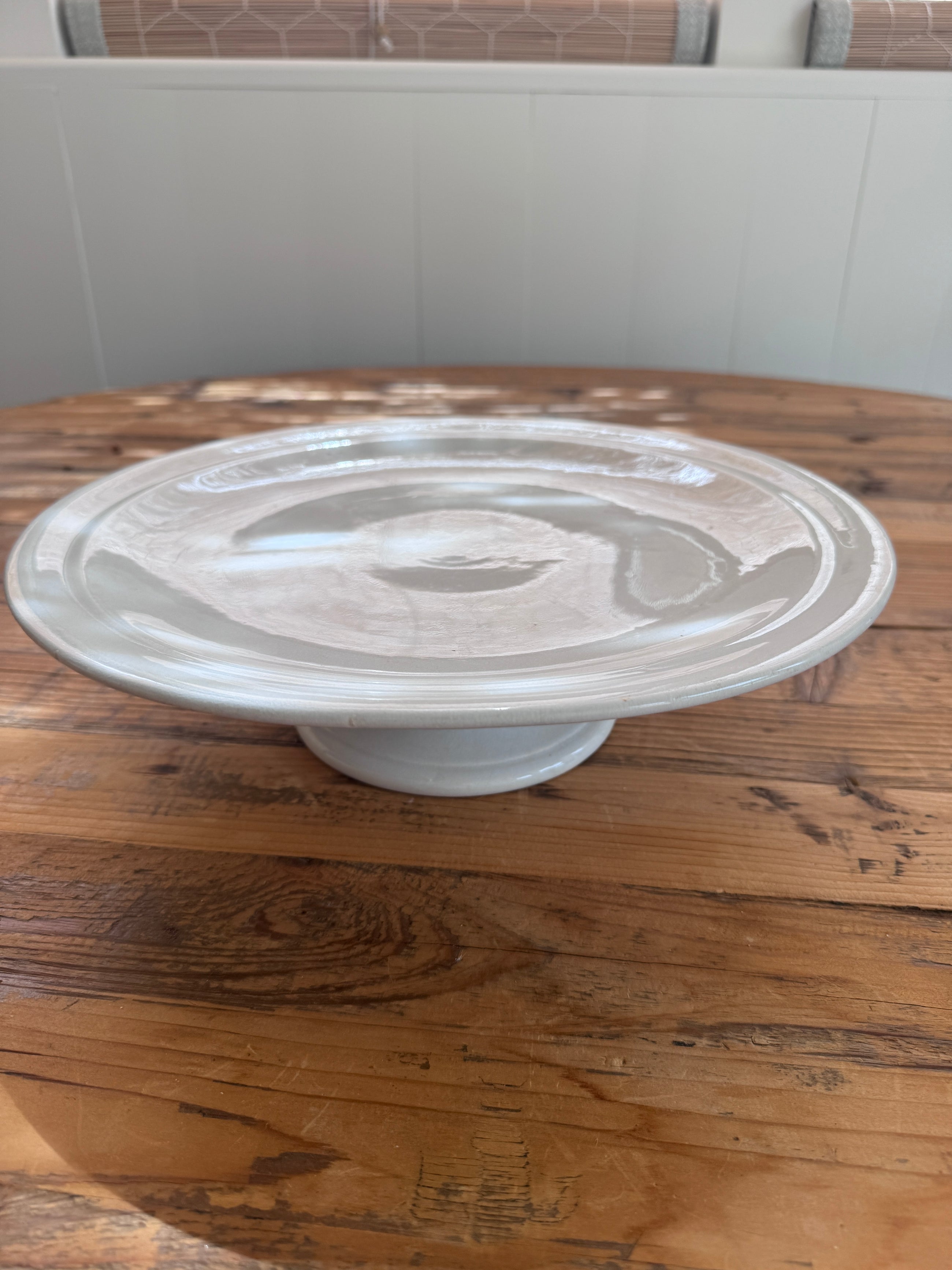 Vintage Belgian Ironstone Cakestands