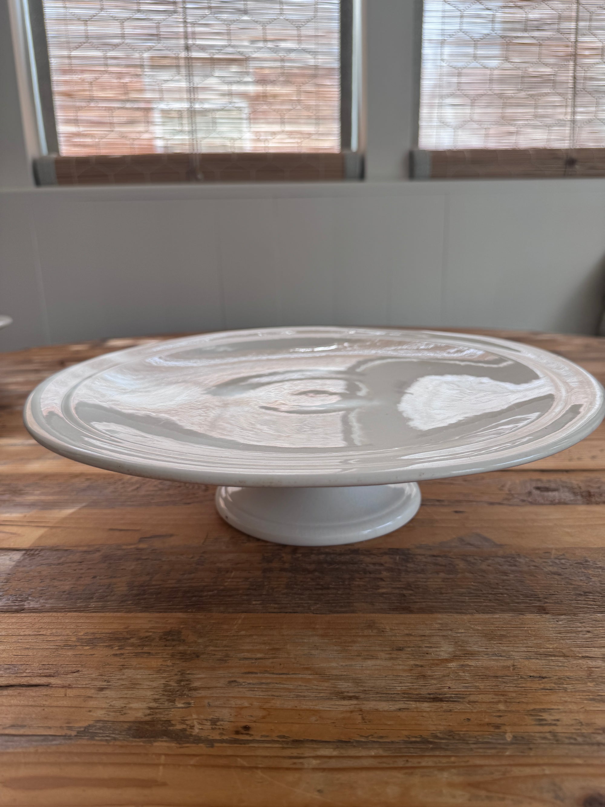 Vintage Belgian Ironstone Cakestands