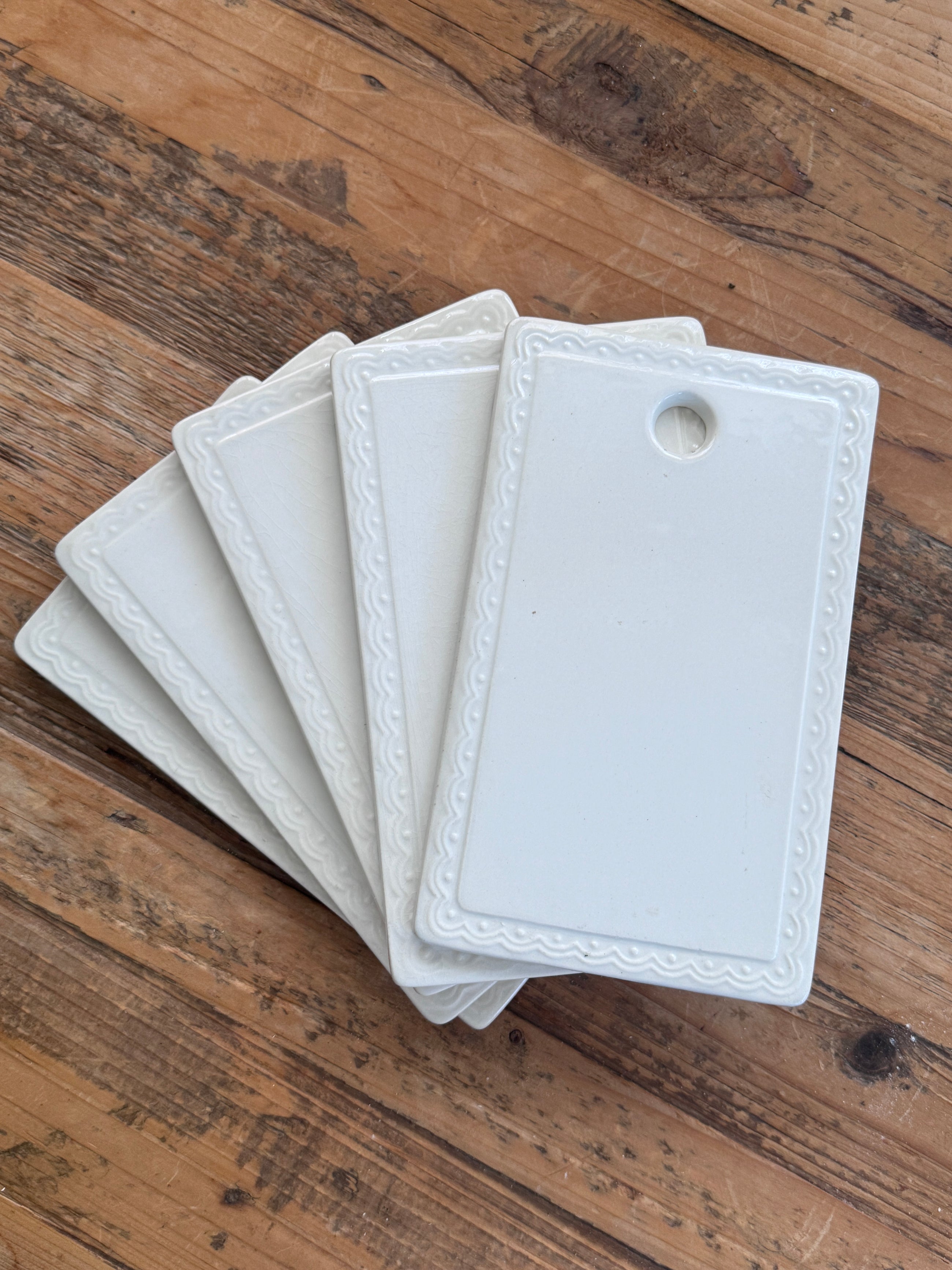 Vintage Ironstone Bread and Butter Boards