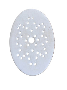 Antique Belgian Ironstone Strainer Oval Star