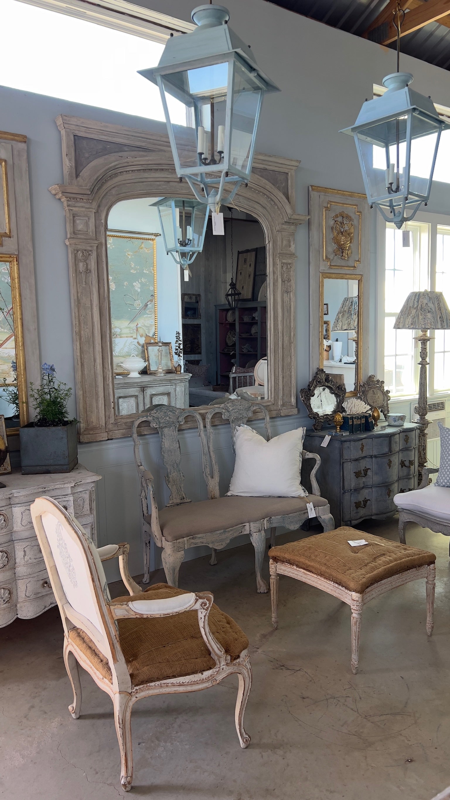 1900's Swedish Gustavian Style Bench