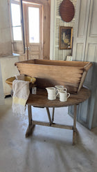 Antique French Vendange Folding Table, V-Shaped Base