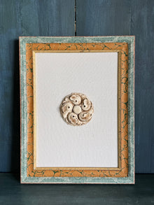 Plaster Fragment Mounted on Linen in Handmade Frames