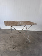 Antique French White Folding Garden Table