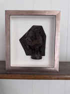 Framed Antique Belgian Chocolatier Rooster Mold