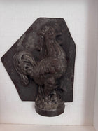 Framed Antique Belgian Chocolatier Rooster Mold