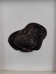 Framed Antique Belgian Chocolatier Chick Mold