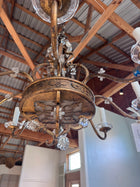 1930 French Crystal and Gilt Chandelier