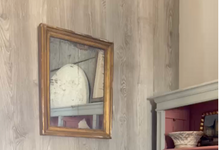 18th C. French Framed Mirror With Carved Details