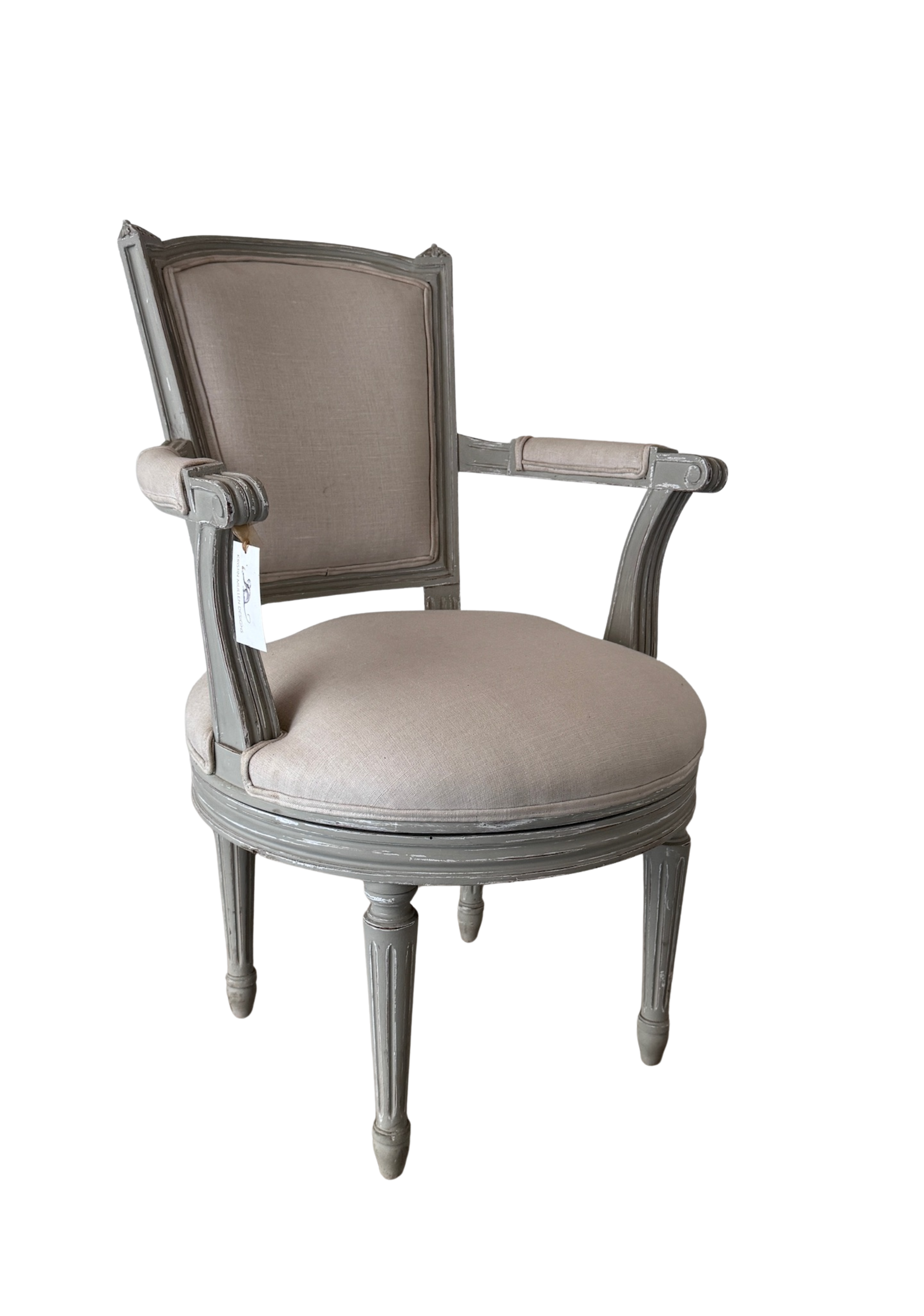 Vintage French Swivel Desk Chair