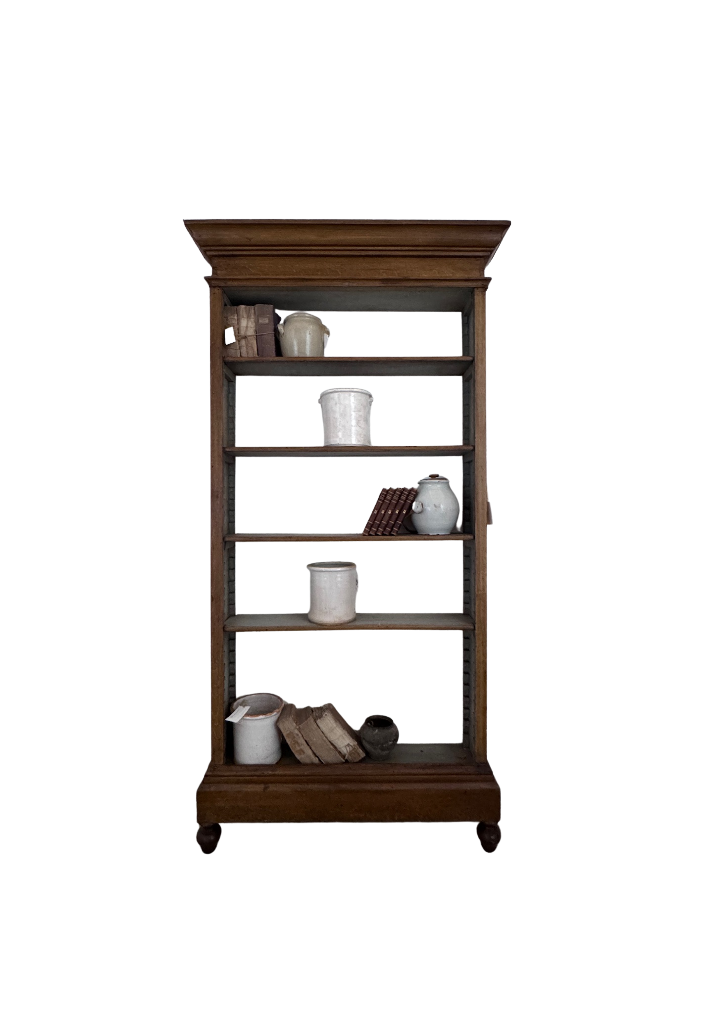 Late 19th C Belgian Faux Bois Bookcase