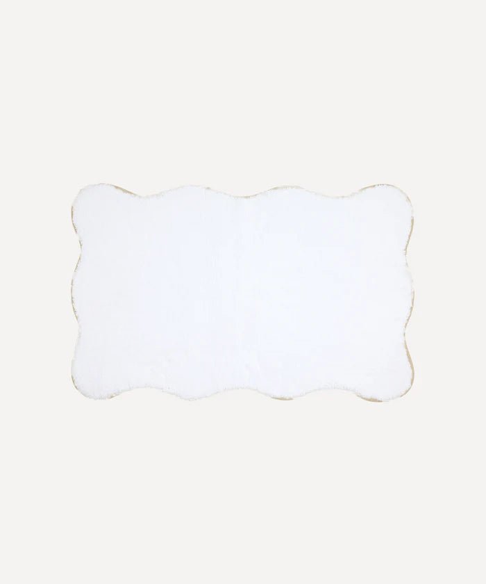 Amelia Scalloped Bath Mat