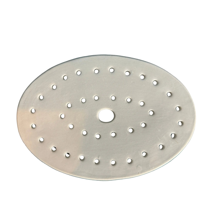Antique Belgian Ironstone Strainer Oval Dots