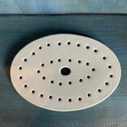 Antique Belgian Ironstone Strainer Oval Dots