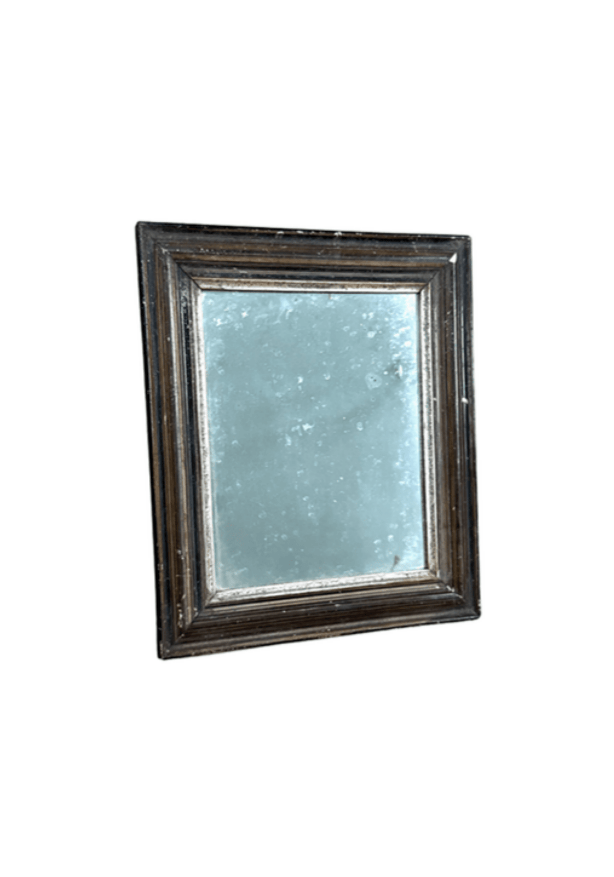 Antique Distressed Wood Frame Mirror