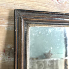 Antique Distressed Wood Frame Mirror