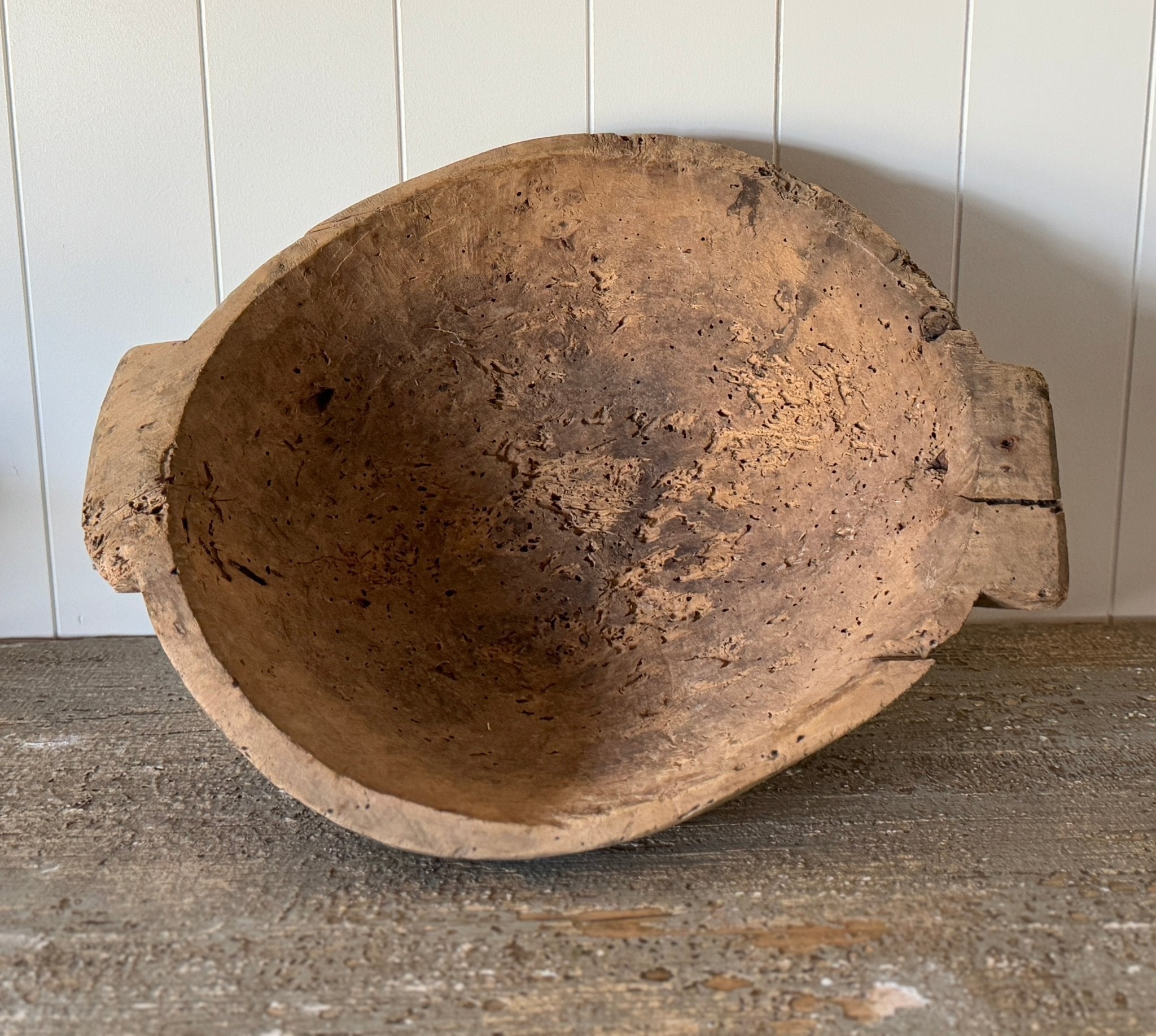 Antique Farmhouse Wood Bowl