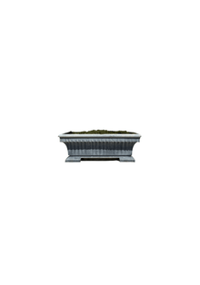 Antique French Blue Zinc Footed Planter