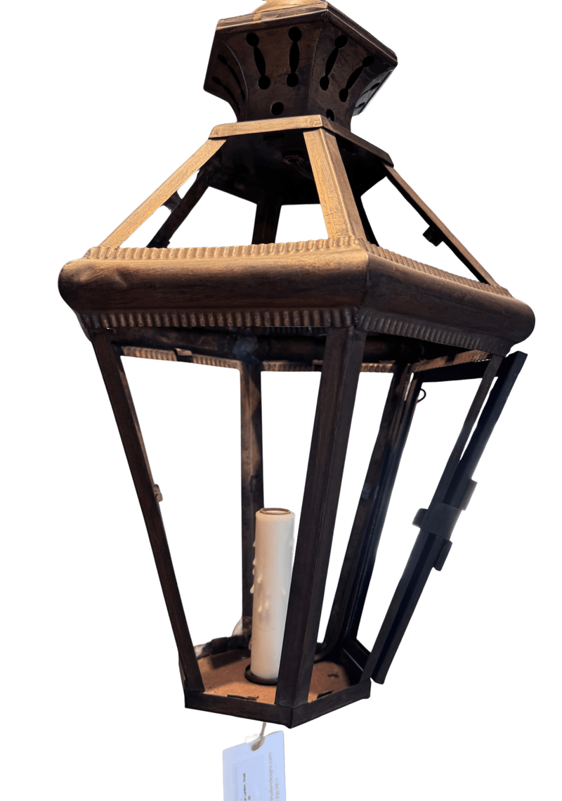 Antique French Copper Lantern, Small