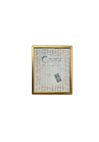 Antique French Document Matted on Casa Branca Wallpaper