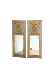 Pair Of Antique French Gilt Trumeau Mirrors