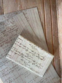 Antique French Ledger Print Book Covers (set of 6)