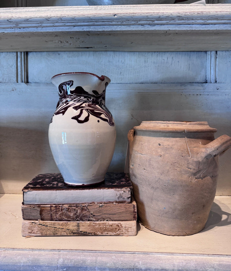 Antique French Teracotta Confit Pot