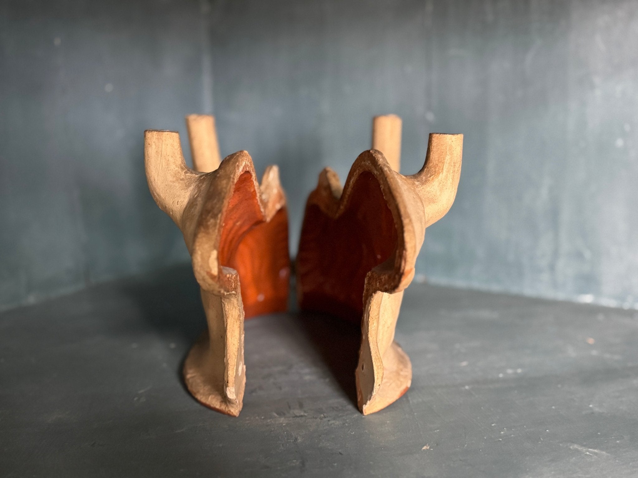 Antique French Terracotta Lamb Cake Mold