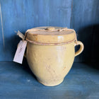 Antique Italian Confit Pot with Lid