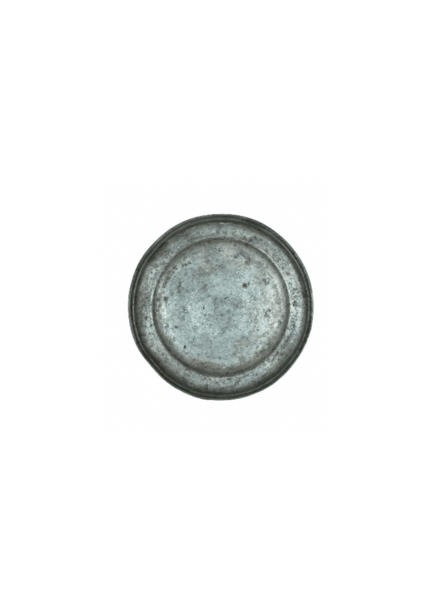 Antique Pewter Charger Plate, Plays de Loire - Large