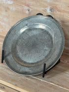 Antique Pewter Charger Plate, Plays de Loire - Small