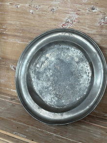Antique Pewter Charger Plate, Plays de Loire - XL