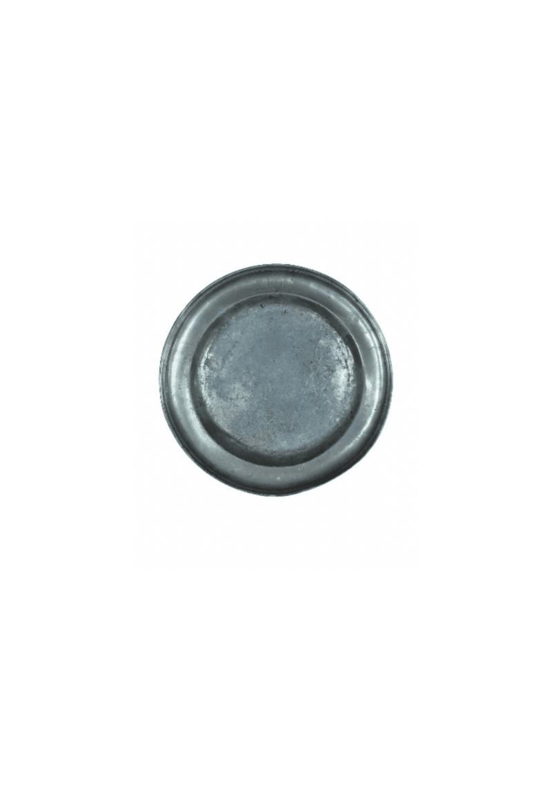 Antique Pewter Charger Plate, Plays de Loire - XL