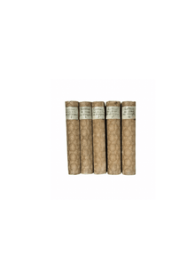 Antique Textile Patterned Books, set of 5