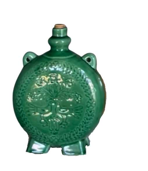 Schryp drink flask Eastern Europe green bottles