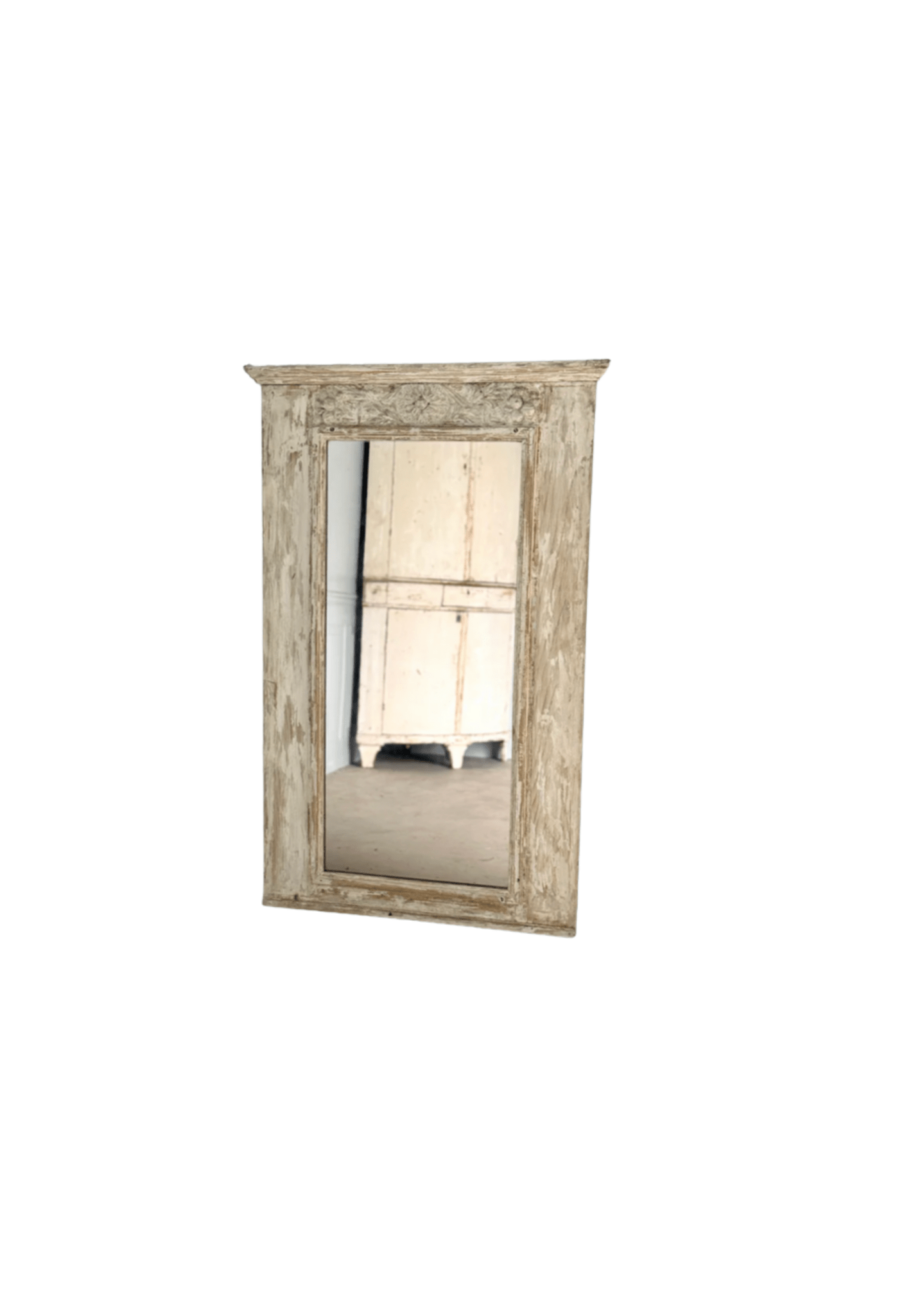 Directoire Era Trumeau with ivory Painted Finish
